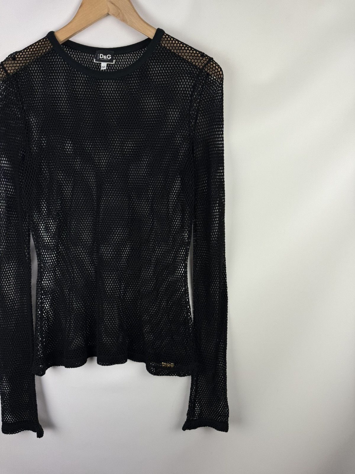 Dolce & Gabbana Dolce&Gabbana Net Mesh See-Through Long Sleeve Top Tunic Size M / US 6-8 / IT 42-44 - 3 Thumbnail