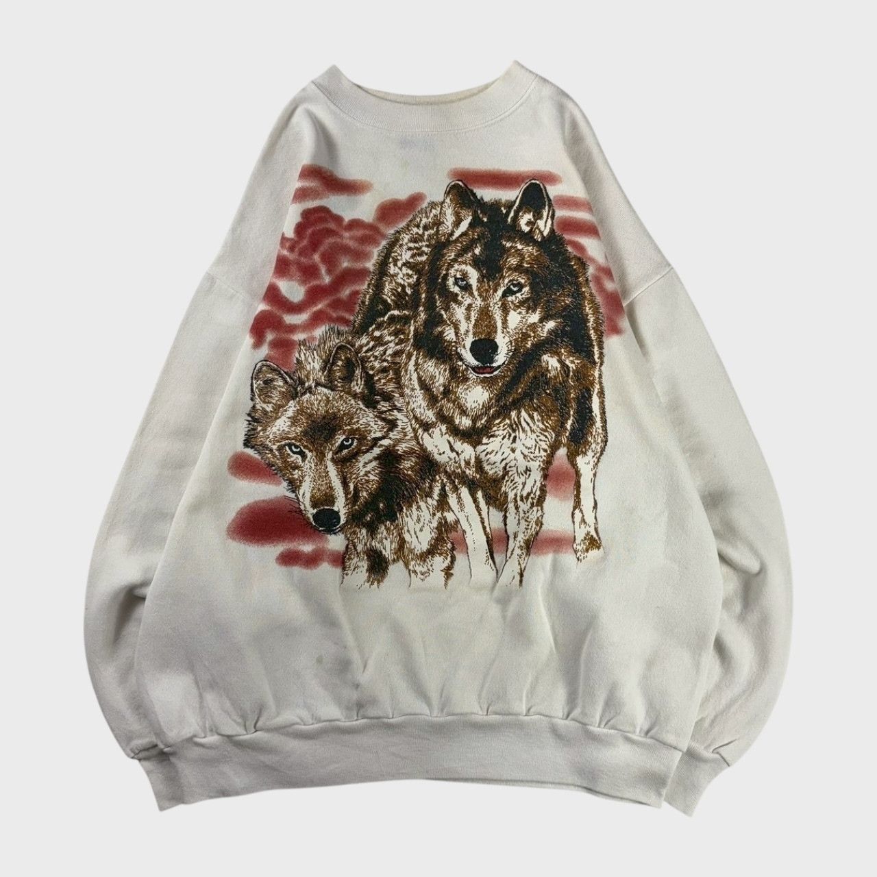 Vintage FREEZE 90s Sweatshirt White Size XL Size US XL / EU 56 / 4 - 1 Thumbnail