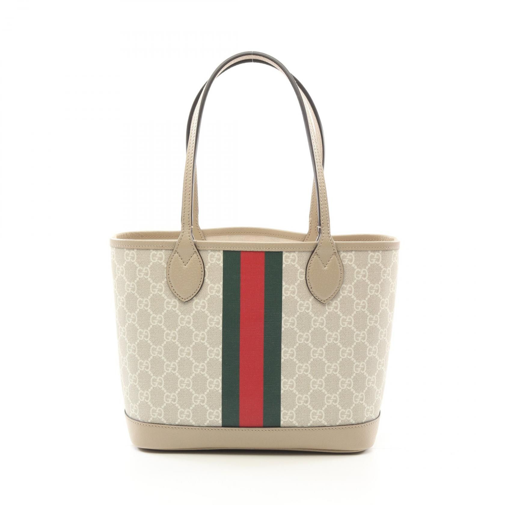Gucci Gucci Ophidia GG Supreme Coated Canvas Tote Bag Canvas Tote Bag 726762 in Beige, Women's