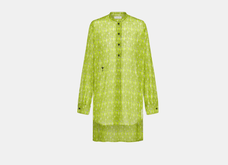 Dior o1w1db11225 451B55 Shirt in Green Size L / US 10 / IT 46 - 1 Thumbnail