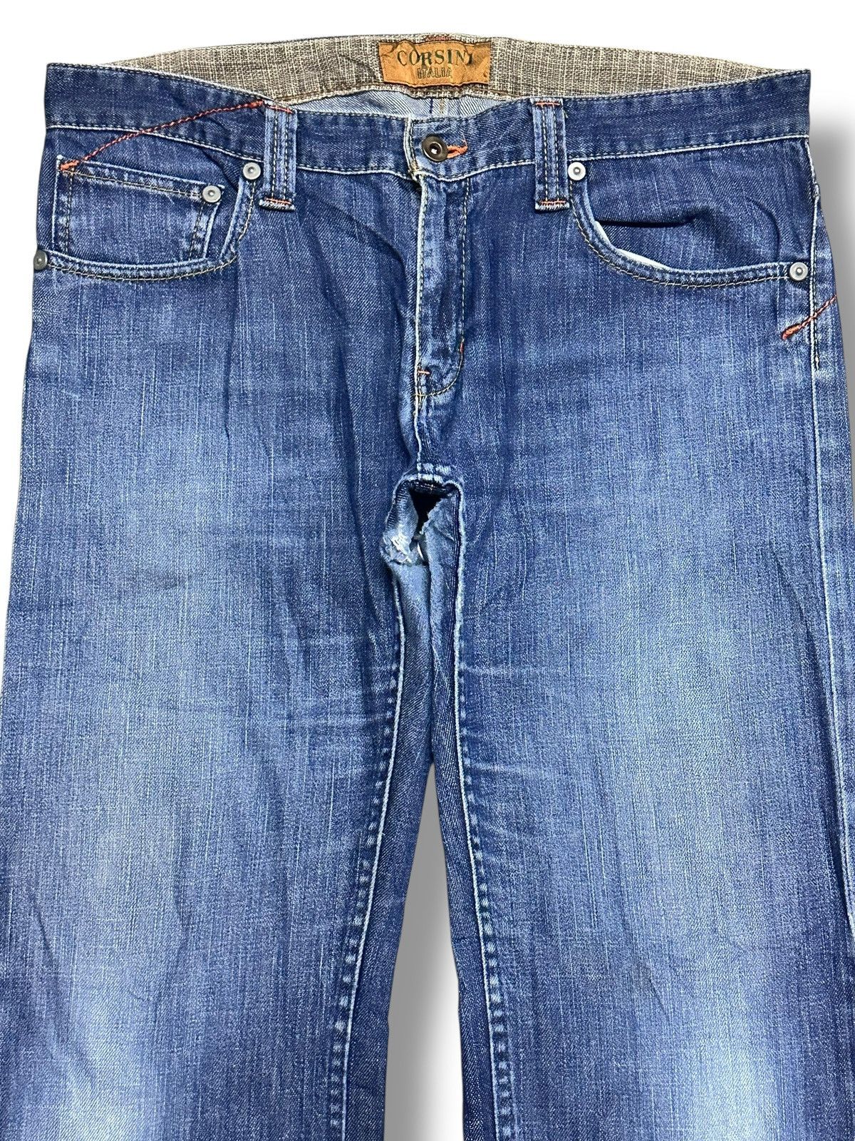 Japanese Brand Corsini Italia Jeans With Baggy Loose & Faded Wash Size US 36 / EU 52 - 3 Thumbnail