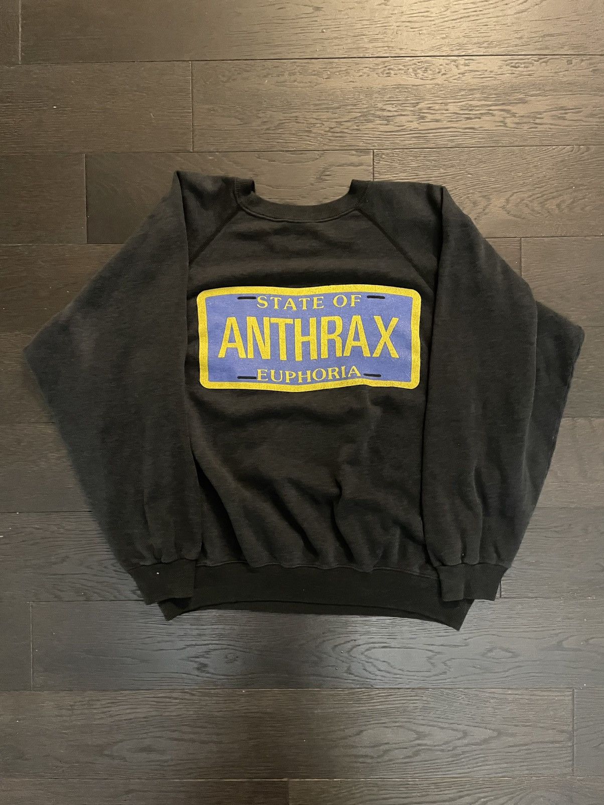Band Tees 1988 Anthrax State of Euphoria Crewneck Size US M / EU 48-50 / 2 - 2 Thumbnail