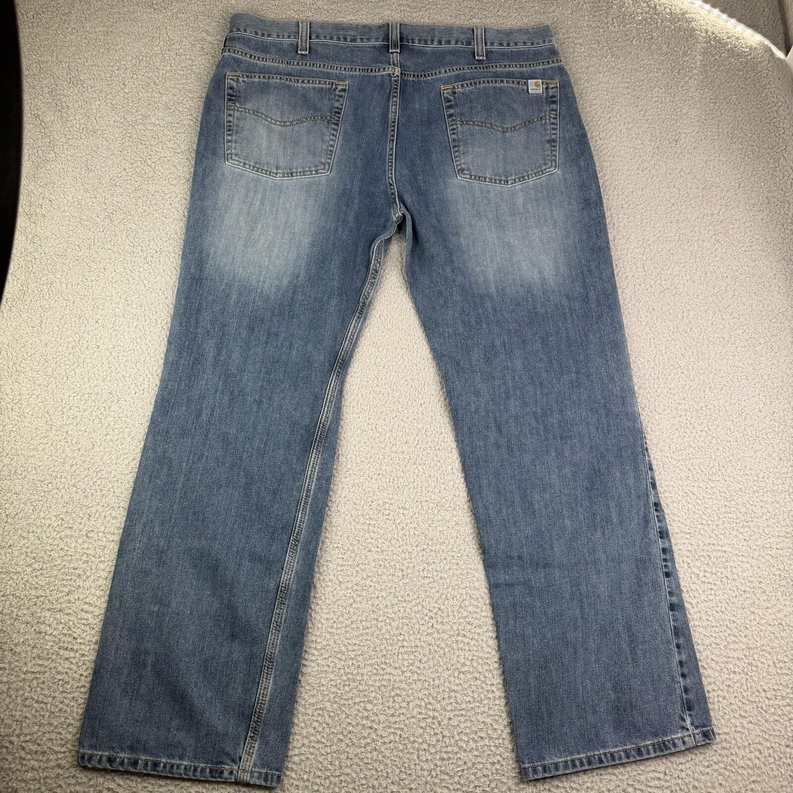 Carhartt Carhartt Men's Blue Jeans Relaxed Fit 40 X 32 Medium Wash Size US 40 / EU 56 - 2 Thumbnail