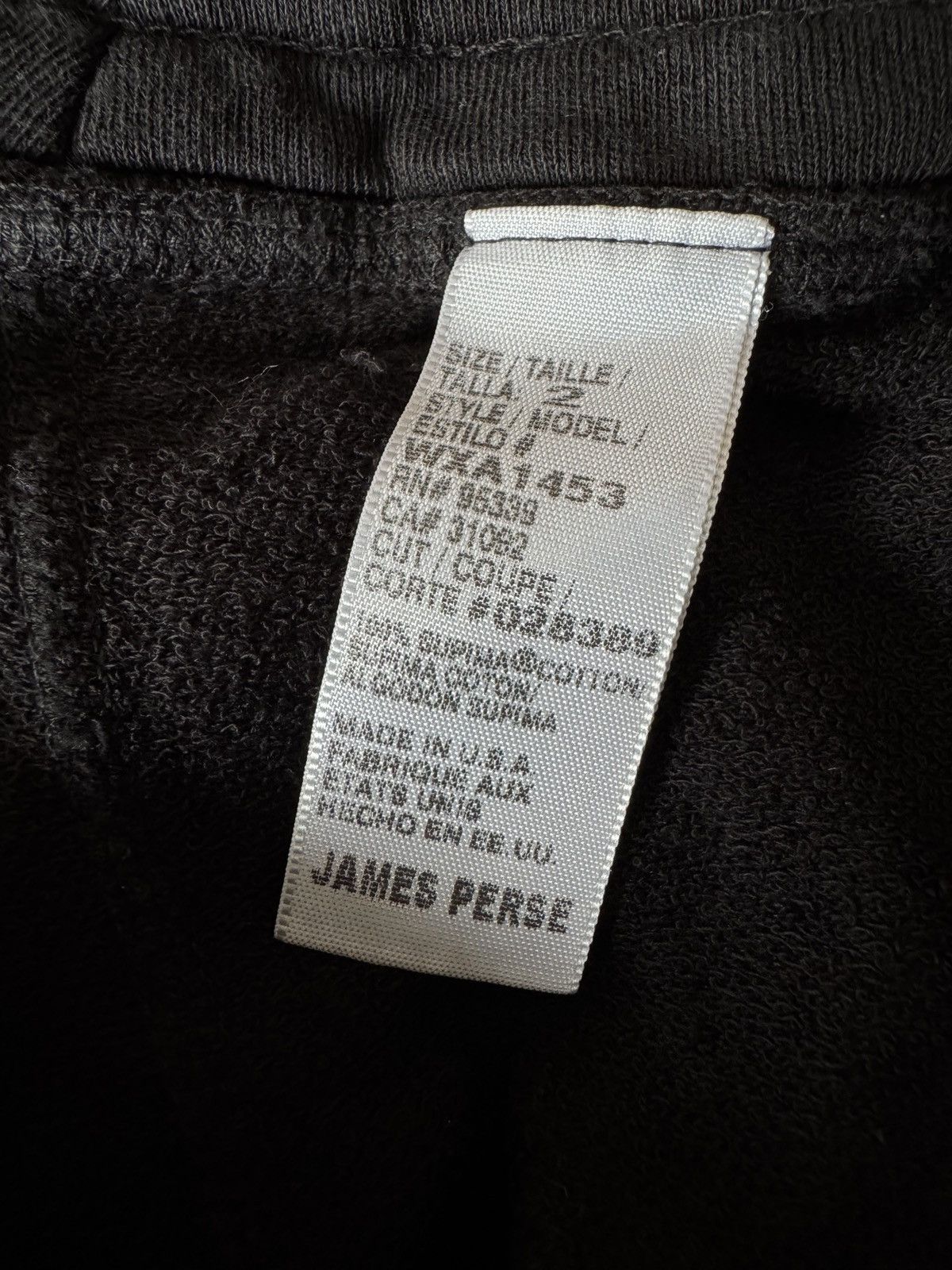 James Perse James Perse Black Cotton Sweatpants Size 32" / US 10 / IT 46 - 6 Thumbnail