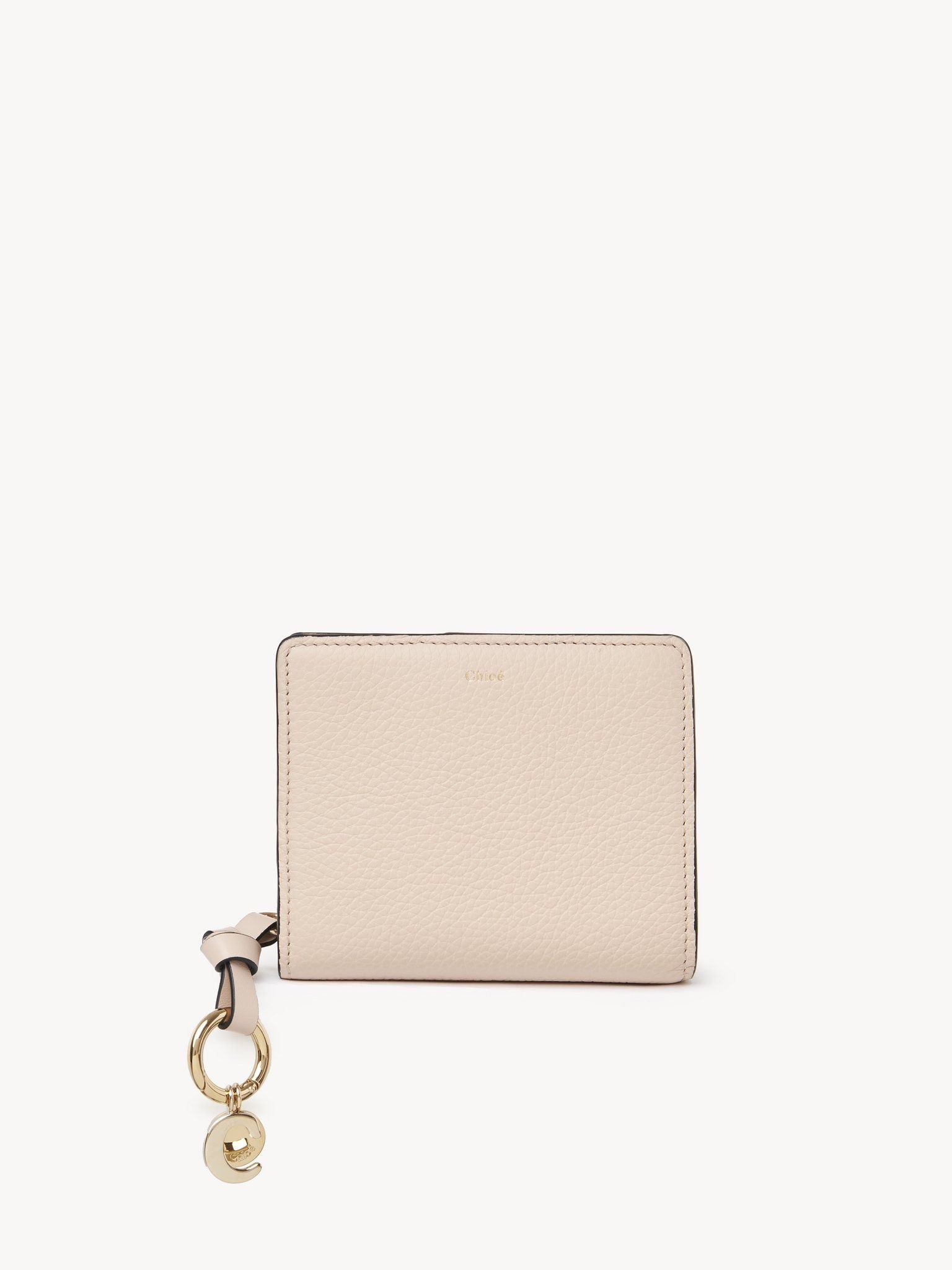 Chloe o1loc1c10226 Size: OS / Alphabet Compact Wallet Cement Pink Size ONE SIZE - 1 Thumbnail