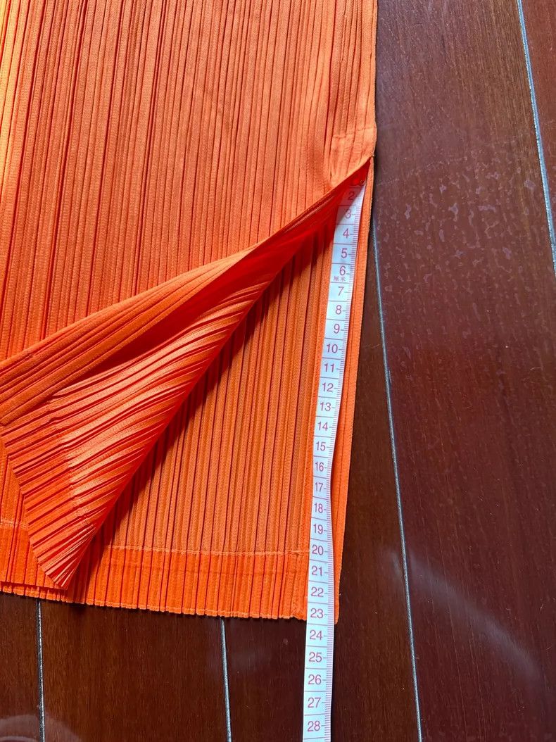 Issey Miyake Issey Miyake size:3 Orange pleated long-sleeved shirt Size S / US 4 / IT 40 - 3 Thumbnail