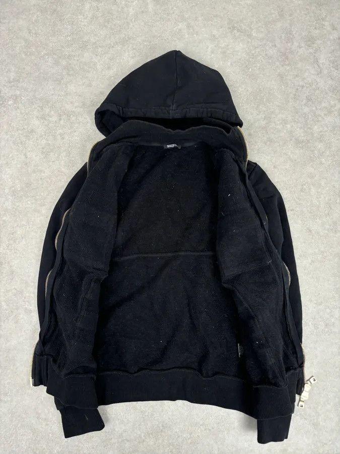 Balmain AW2017 Balmain Black Bondage Avant-Garde Zip-up Sweater Size US M / EU 48-50 / 2 - 7 Thumbnail