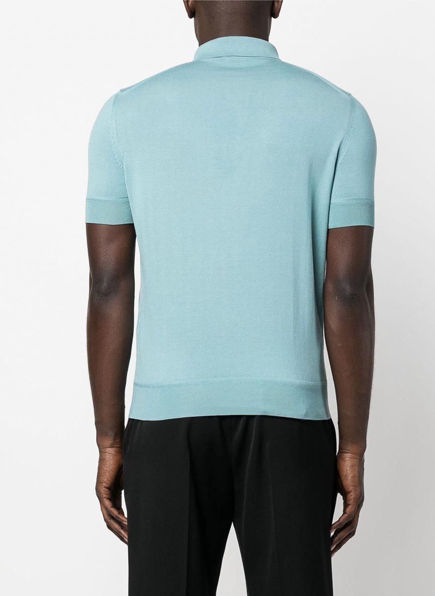 Tom Ford o1w1db10425 KPS004 Polo Shirt in Blue Size US S / EU 44-46 / 1 - 3 Thumbnail