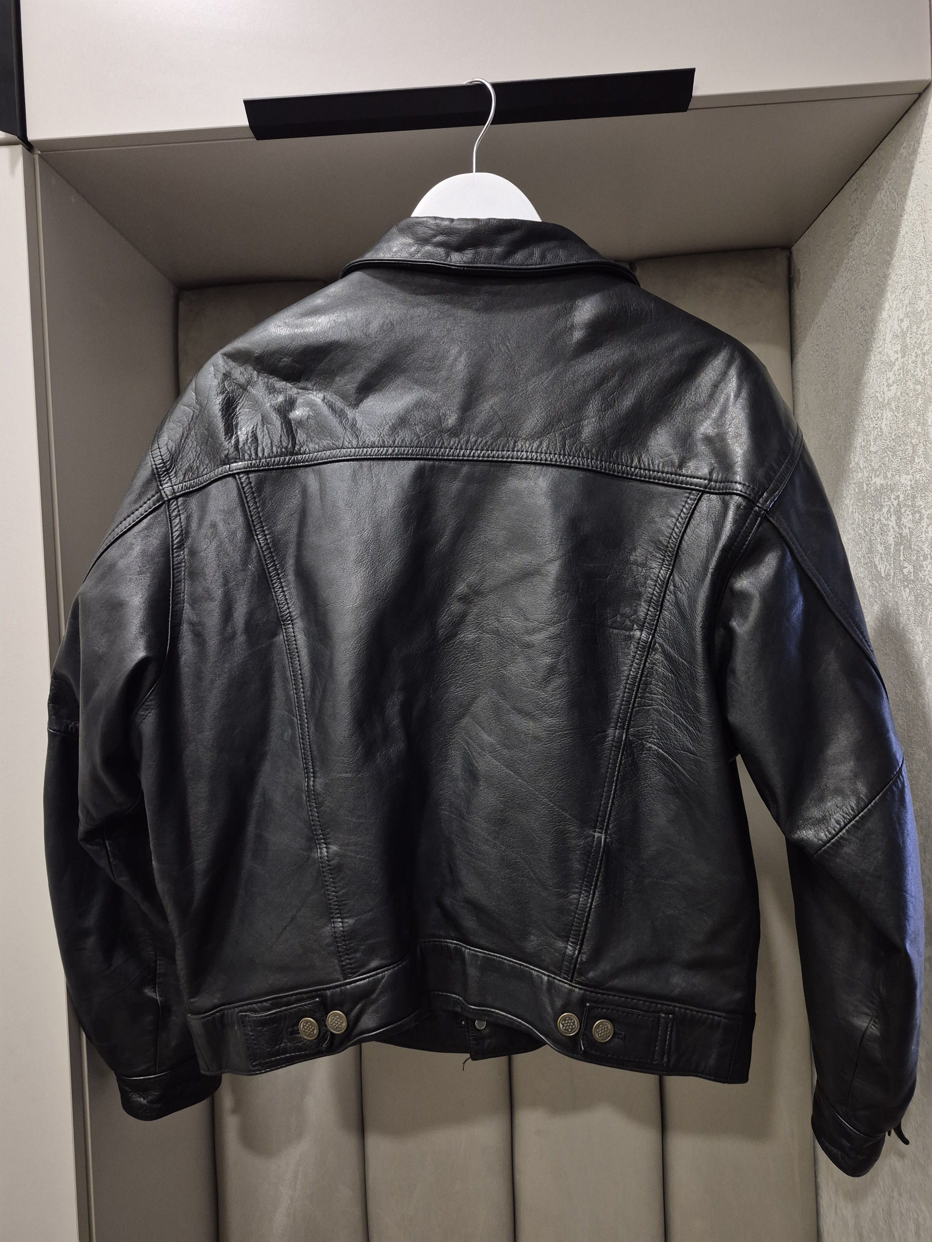 Vintage Cabrio leather trucker jacket Size US M / EU 48-50 / 2 - 3 Thumbnail