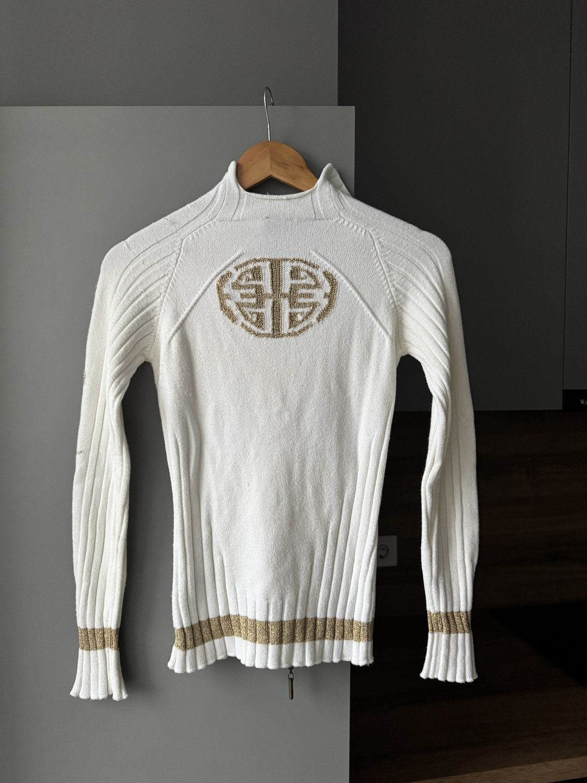 Just Cavalli Vintage Just Cavalli Knit Logo Embroidered Logo Zip Cardigan Size S / US 4 / IT 40 - 6 Thumbnail