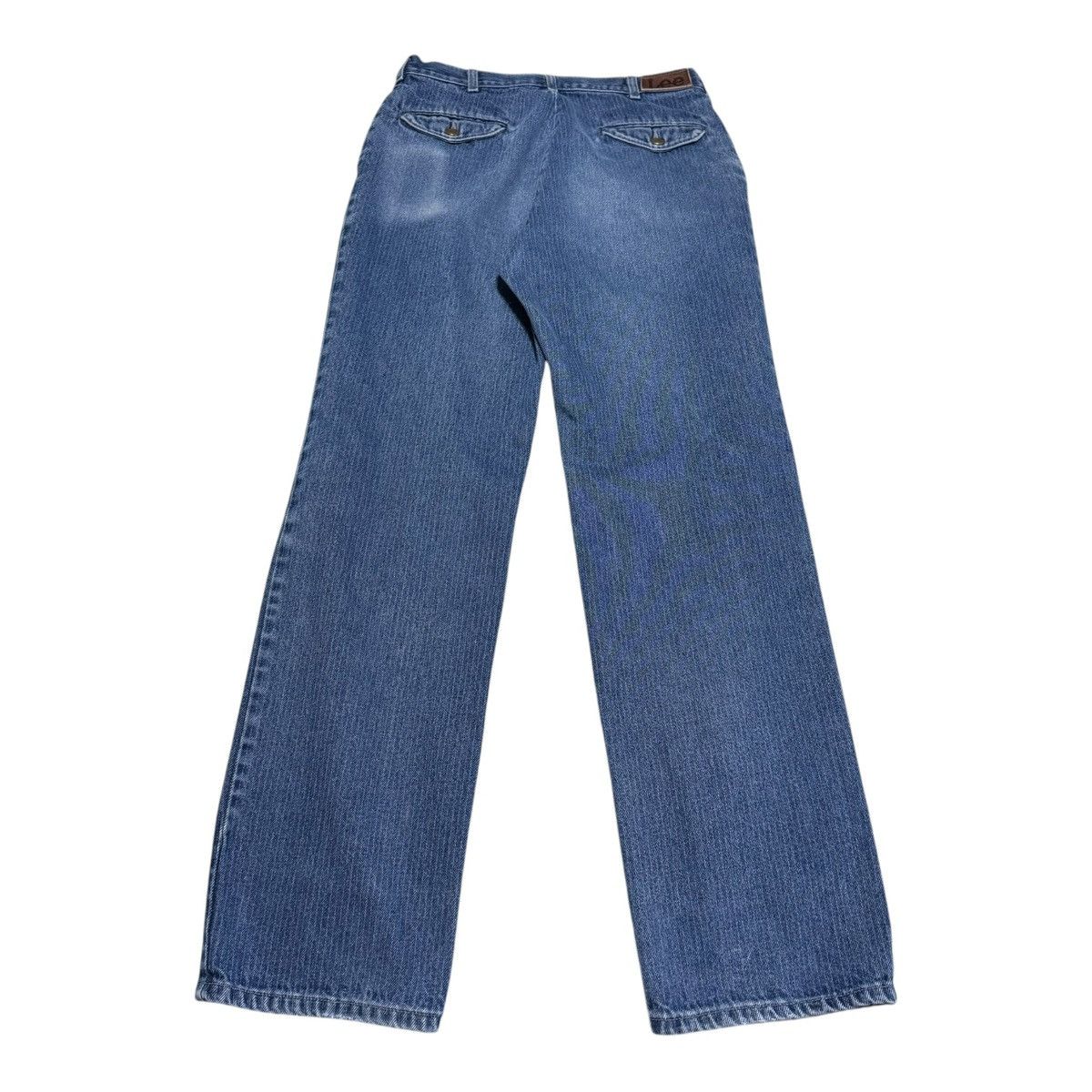 Lee × Vintage Vintage Lee Pinstripe Straight Leg Medium Wash Jeans 28x30 Size 28" / US 6 / IT 42 - 2 Thumbnail