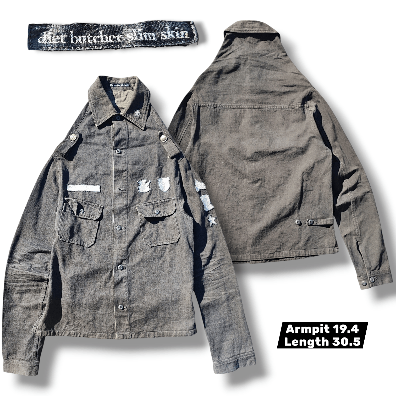 Diet Butcher Slim Skin Archived Diet Butcher Slim Skin Military Jacket High Collar Size US M / EU 48-50 / 2 - 1 Thumbnail