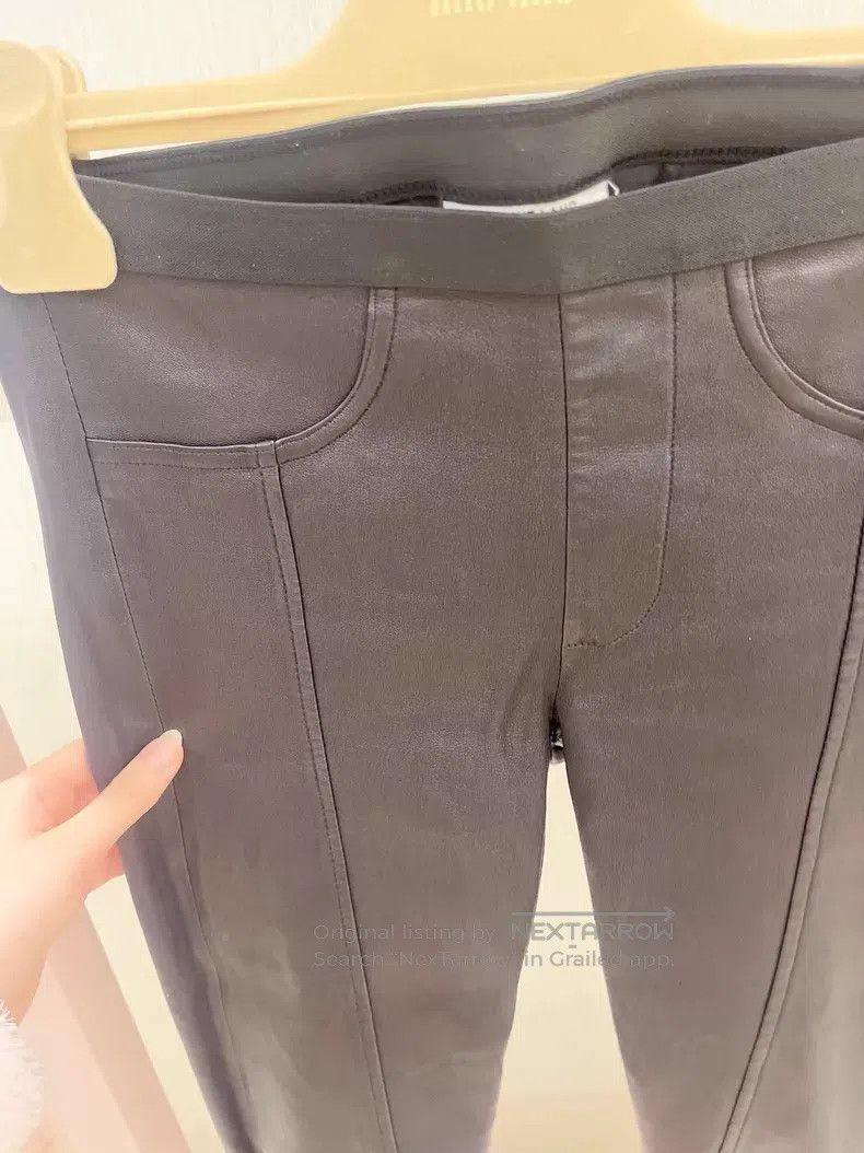 Helmut Lang Helmut Lang size 2 Leather pants Size 25" / US 0 / IT 36 - 3 Thumbnail