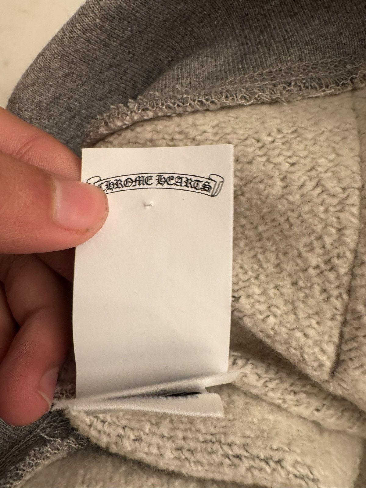 Chrome Hearts Chrome Hearts Paper Jam Cross Hoodie 'Heather Grey' Size US S / EU 44-46 / 1 - 9 Thumbnail