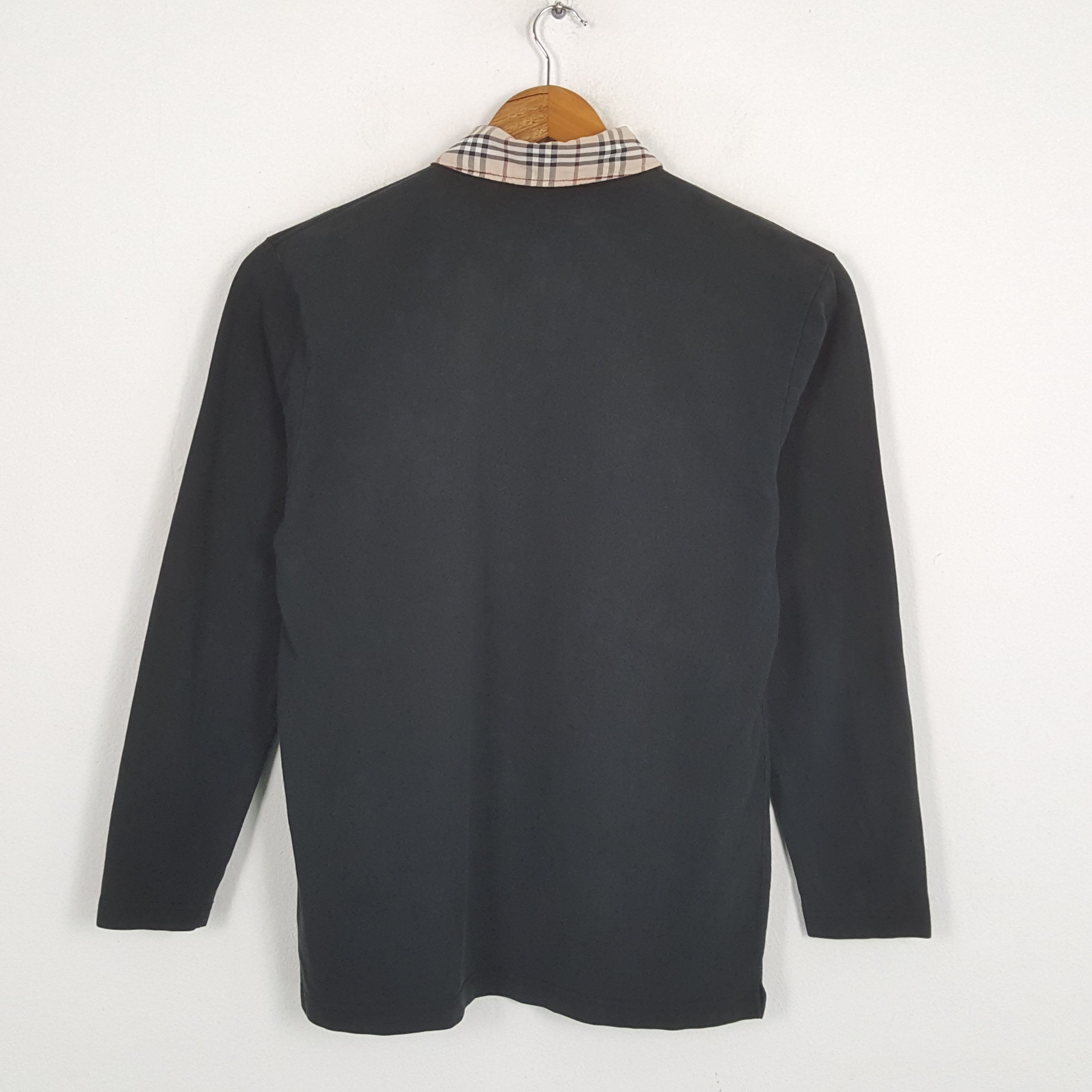 Burberry × Vintage Vintage BURBERRY LONDON Nova Check Collar Design Polos Size US M / EU 48-50 / 2 - 3 Thumbnail