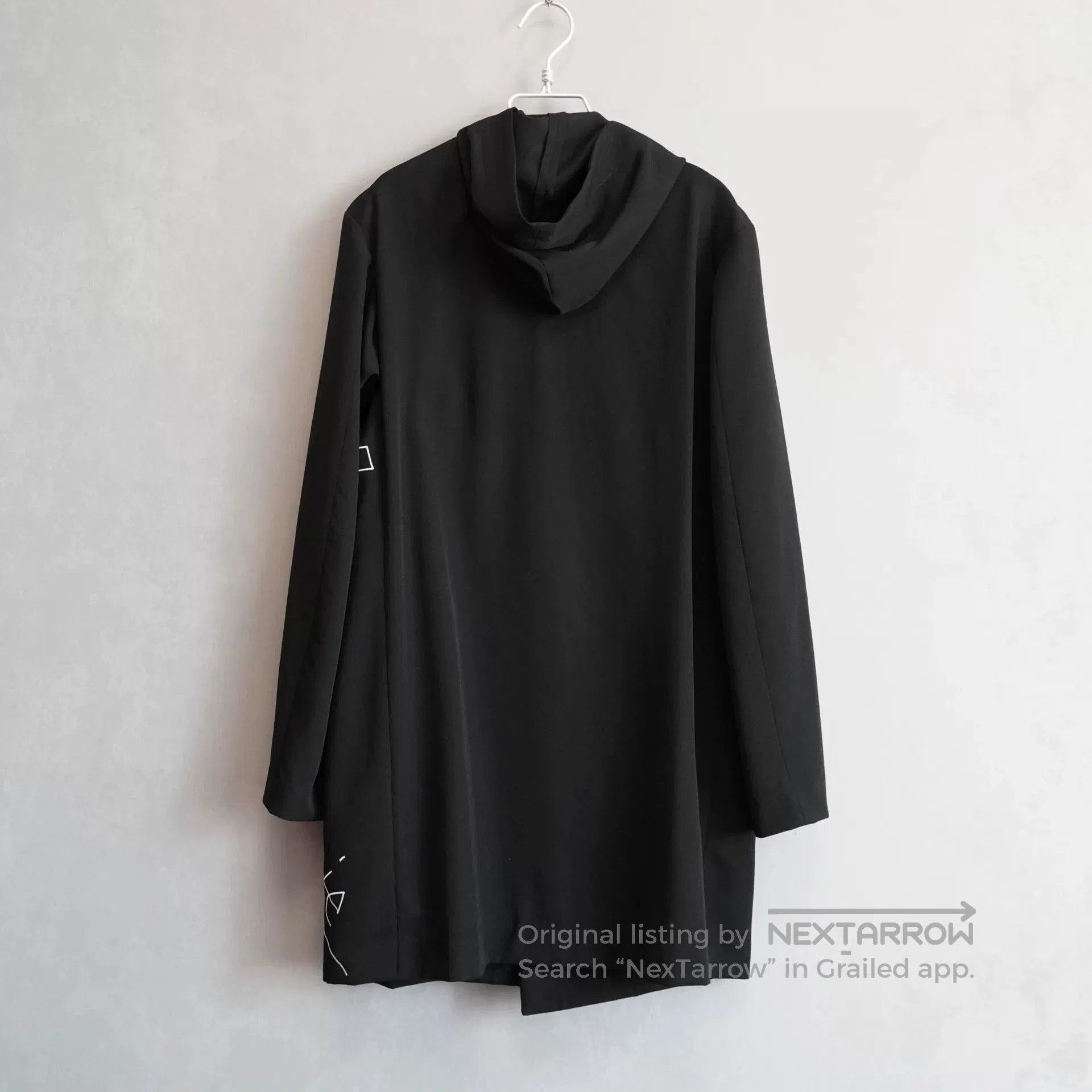 Yohji Yamamoto Yohji Yamamoto Hooded Embroidered Coat. Size US M / EU 48-50 / 2 - 2 Thumbnail