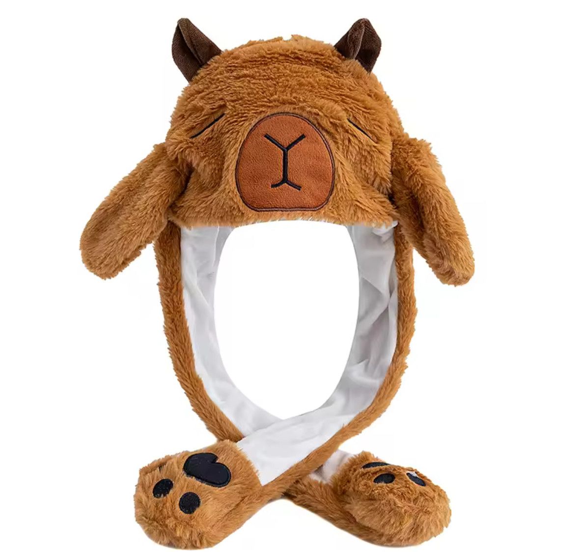 Japanese Brand Y2K Lovely Sleep Capybara Ear Moving Cute Hat Rabbits Ears Size ONE SIZE - 1 Thumbnail