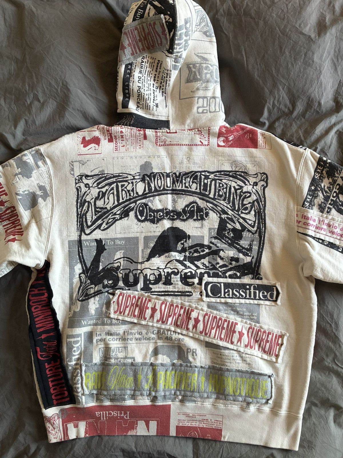 Supreme Supreme SS24 Collage Zip-up Hooded Sweatshirt Size US L / EU 52-54 / 3 - 3 Thumbnail