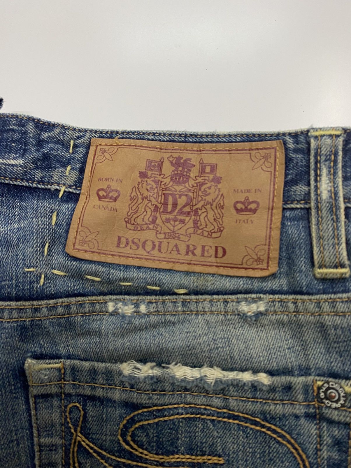 Dsquared2 Dsquared2 Distress Style Denim Jeans Made In Italy Size 32” Size US 32 / EU 48 - 10 Thumbnail