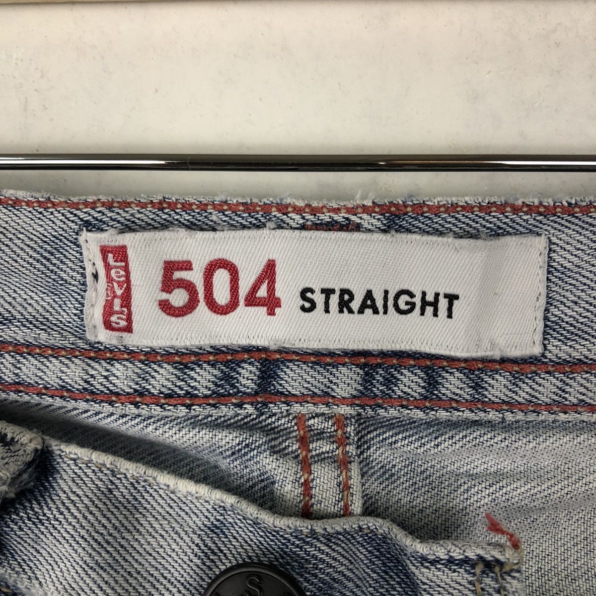 Levi's 🔥VINTAGE LEVI’S LOT 504 STRAIGHT DISTRESSED DENIM JEANS Size US 30 / EU 46 - 9 Thumbnail