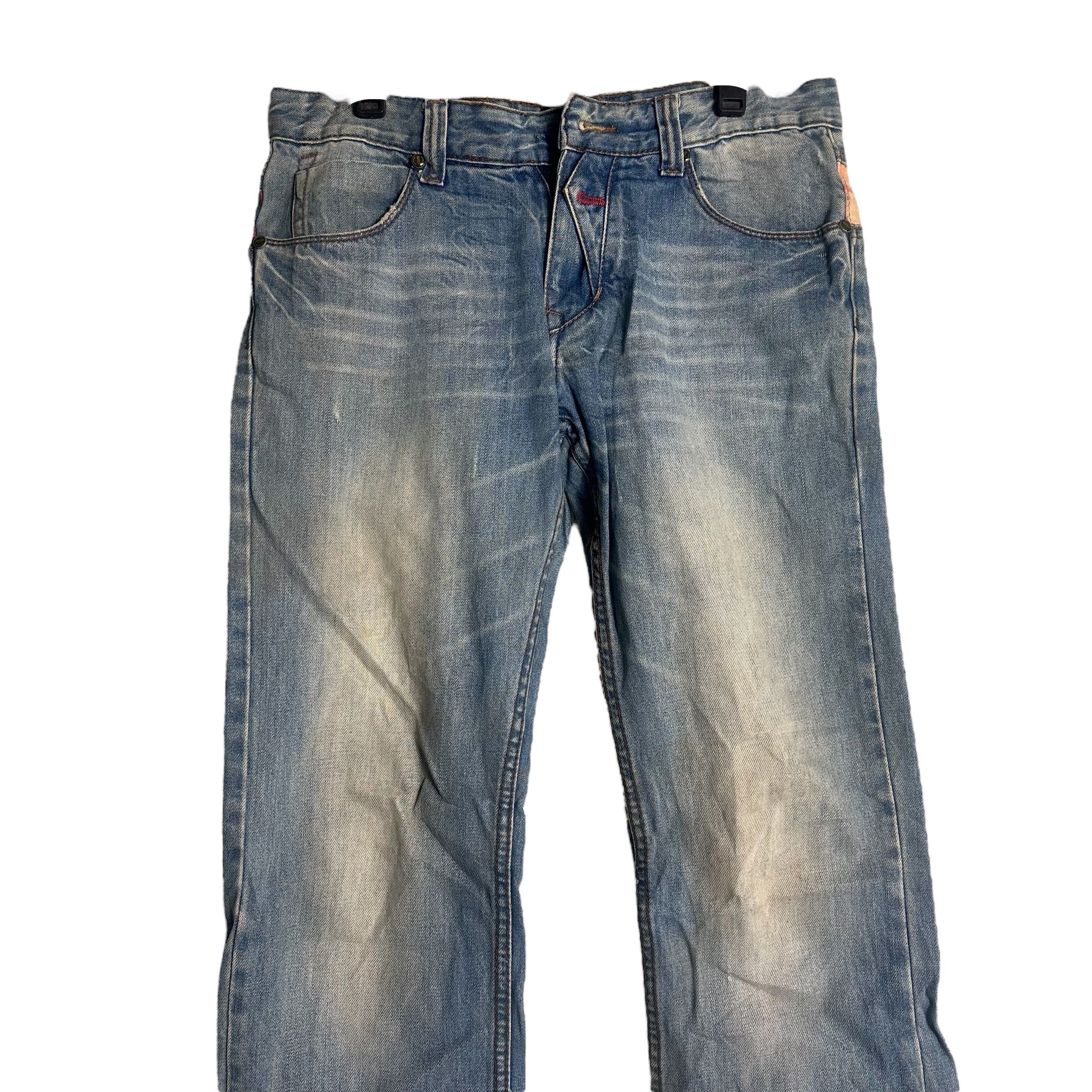 Dsquared2 🔥RARE🔥Vintage Dsquared2 Patchwork Distressed Denim Jeans Size US 33 - 2 Thumbnail