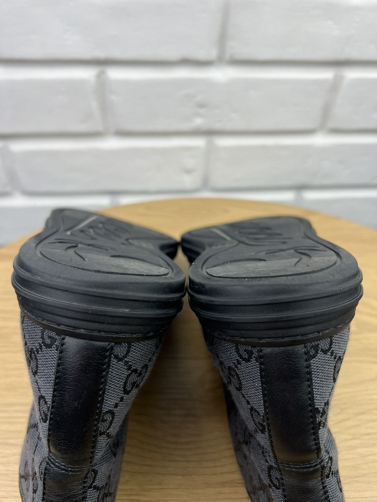 Gucci GUCCI Sneakers Hi Top Leather Shoes BROOKLYN GG Monogram Size US 7.5 / EU 40-41 - 13 Thumbnail