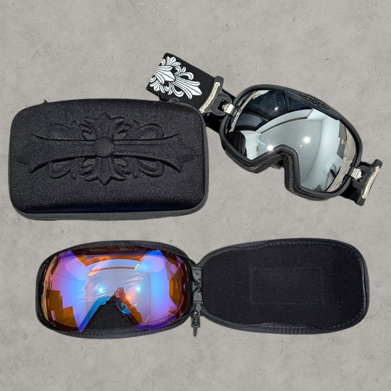 Chrome Hearts Chrome Hearts Silver Morning Floral Strap .925 Ski Goggles Size ONE SIZE - 1 Thumbnail