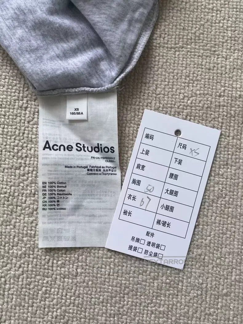 Acne Studios Acne Studios 1996 Series Letter Print Casual Crewneck Shor Size XS / US 0-2 / IT 36-38 - 5 Thumbnail