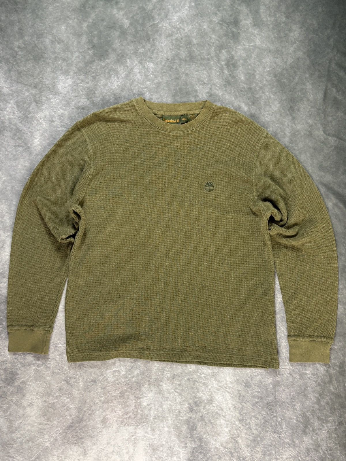 Timberland × Vintage VIntage Timberland Thermal Longsleeve Ribbed Waffle 90s Y2K Size US S / EU 44-46 / 1 - 2 Thumbnail