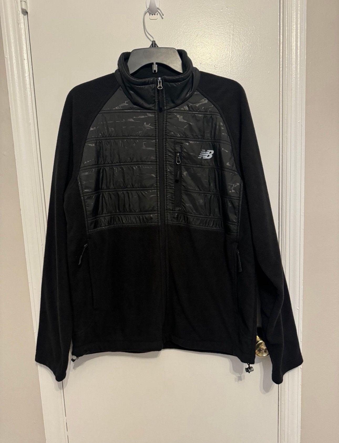 New Balance New Balance Men’s Black Sweater Fleece Mock Neck Size M Size US M / EU 48-50 / 2 - 1 Thumbnail