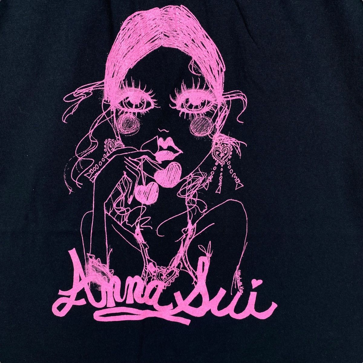 Anna Sui Vintage ANNA SUI Michelle Kim Illustration Artwork Graphic Size M / US 6-8 / IT 42-44 - 2 Thumbnail