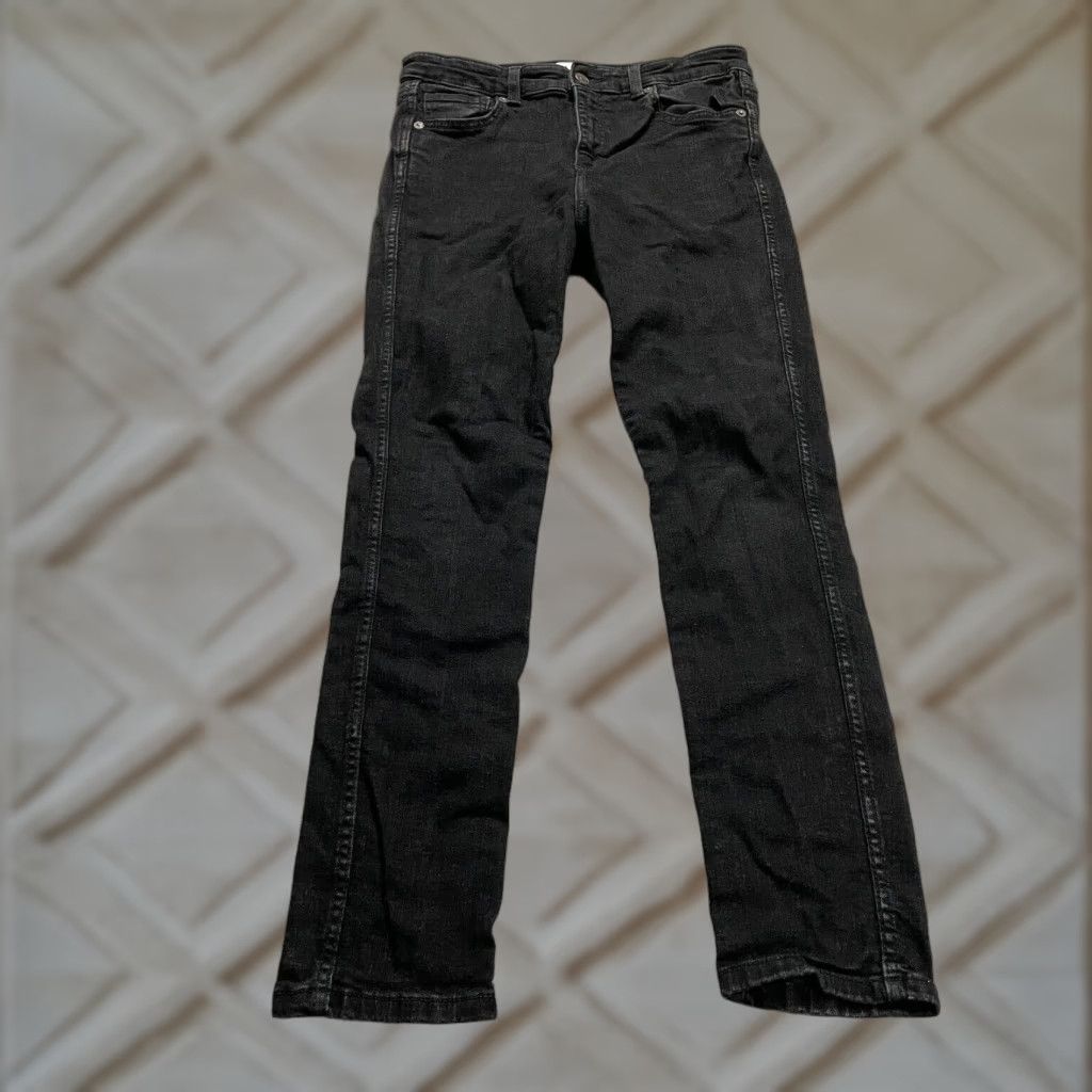 Zara VINTAGE Zara Women's Skinny Jeans 8 Black High Rise Stretch Denim Casual 30x28 Modeling City Size 30" / US 8 / IT 44 - 1 Thumbnail