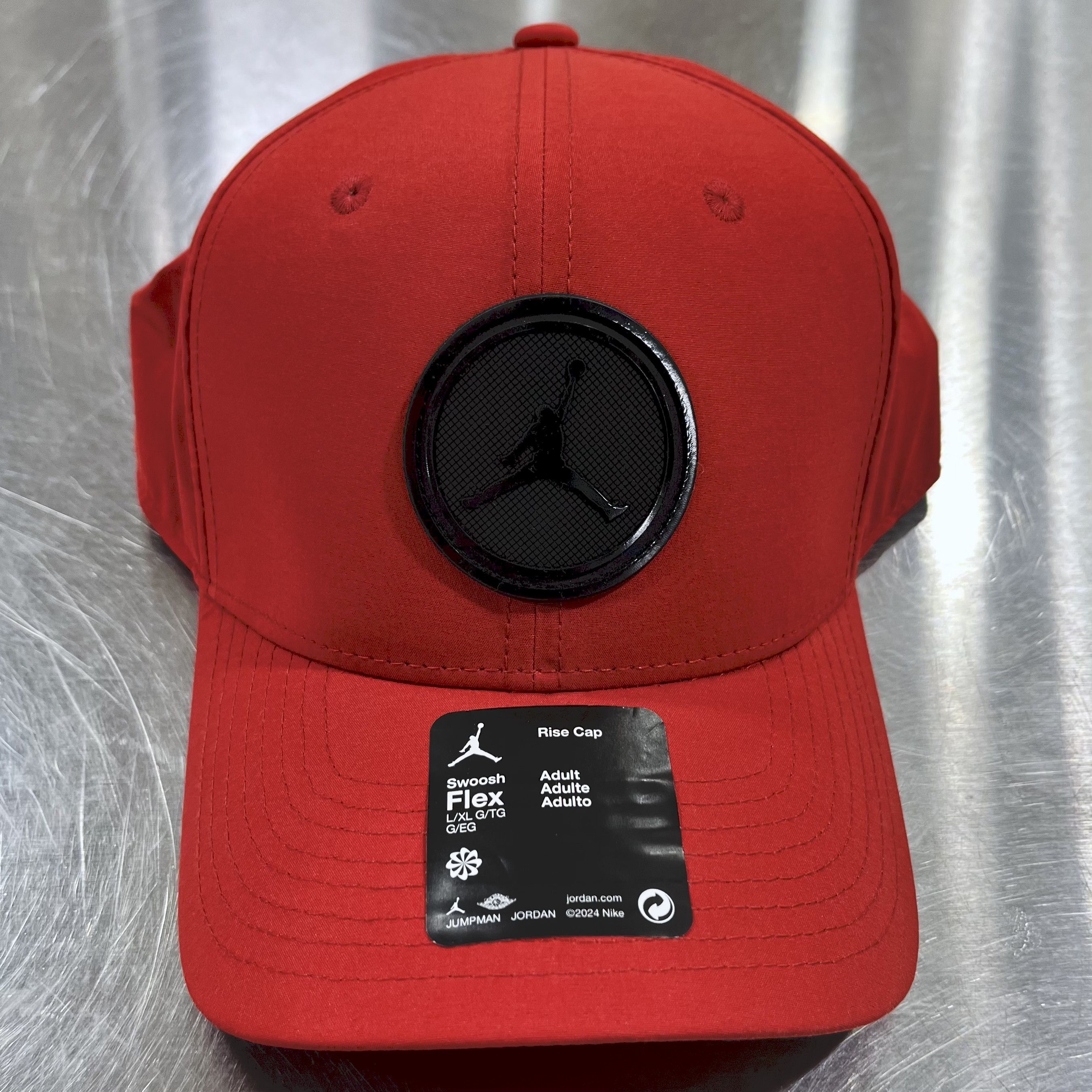 Jordan Brand × Nike Nike Jordan Jumpman Logo Patch Rise Cap Flex Fitted Hat L/XL Size ONE SIZE - 1 Thumbnail