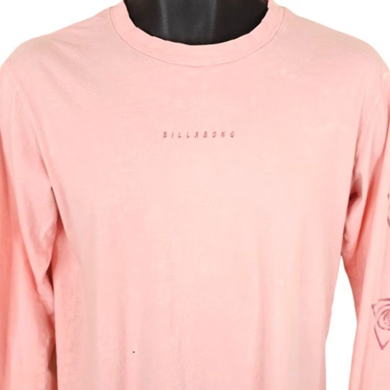 Billabong VINTAGE Billabong T Shirt Mens Small Pink Surfer Long Sleeve Shirt Mens Pink Surfing Hawaii 2010s Size US S / EU 44-46 / 1 - 2 Thumbnail