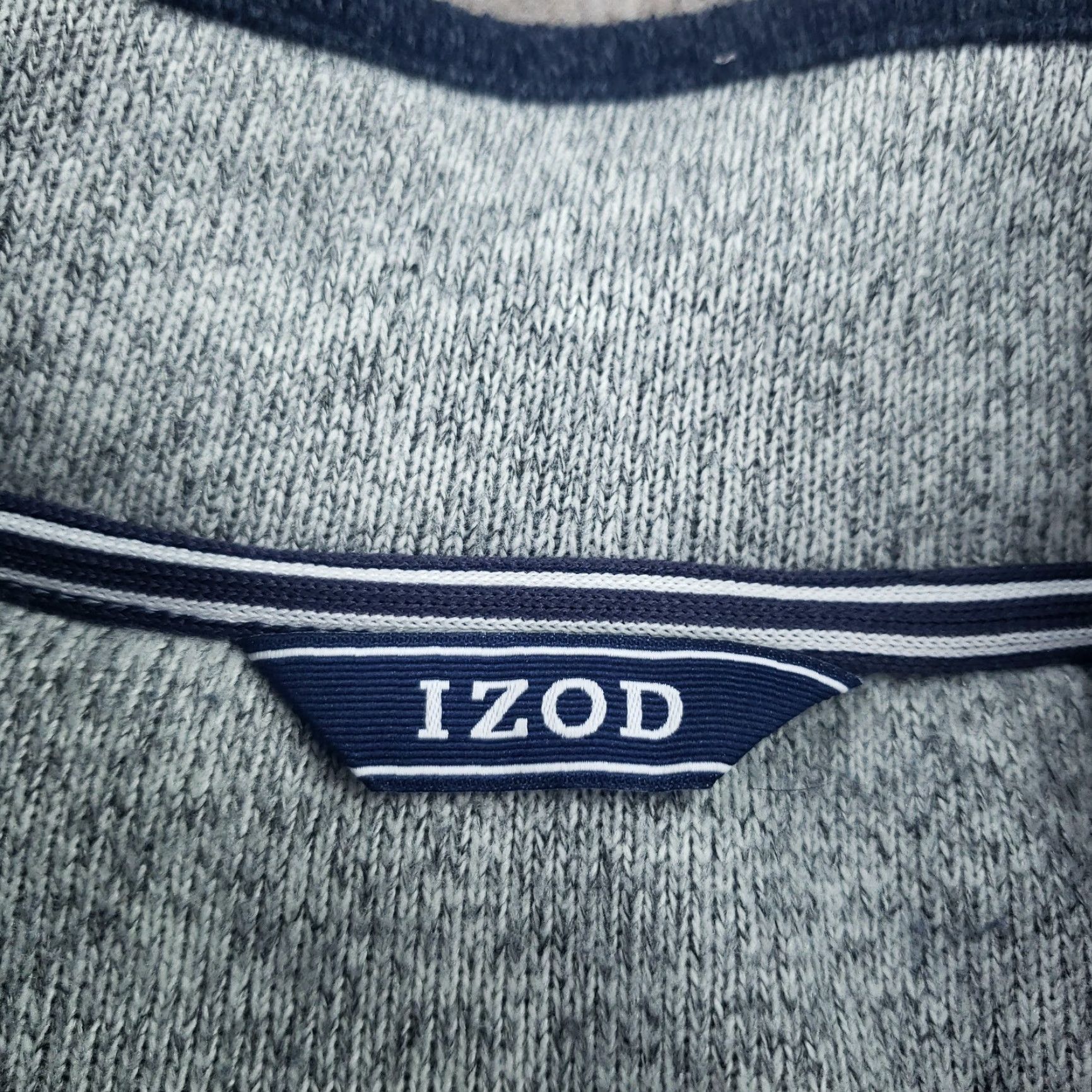 Izod IZOD Sweater Men 2XL Blue Pullover 1/4 Zip Mock Neck Long Sleeve Casual Size US XXL / EU 58 / 5 - 5 Thumbnail