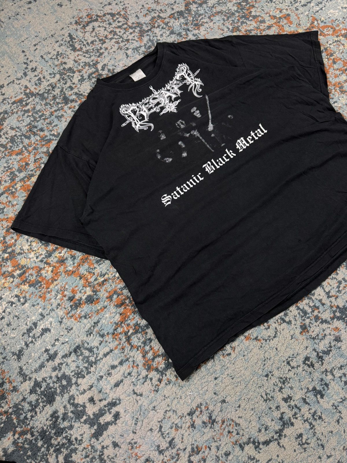 Band Tees Ultra Rare Vintage 90s Besatt satanic black metal band tee Size US XL / EU 56 / 4 - 3 Thumbnail