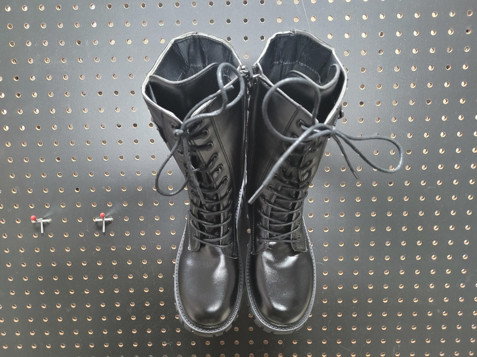 Unknown London Sleek Black Woman's Combat Boots - Act Fast Size US 7.5 / IT 37.5 - 4 Thumbnail