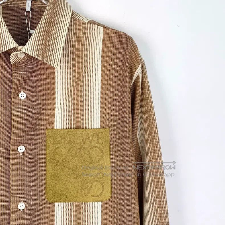 Other Loewe size 39 Color Block Stripe Logo Leather Patch Wool La Size US M / EU 48-50 / 2 - 3 Thumbnail
