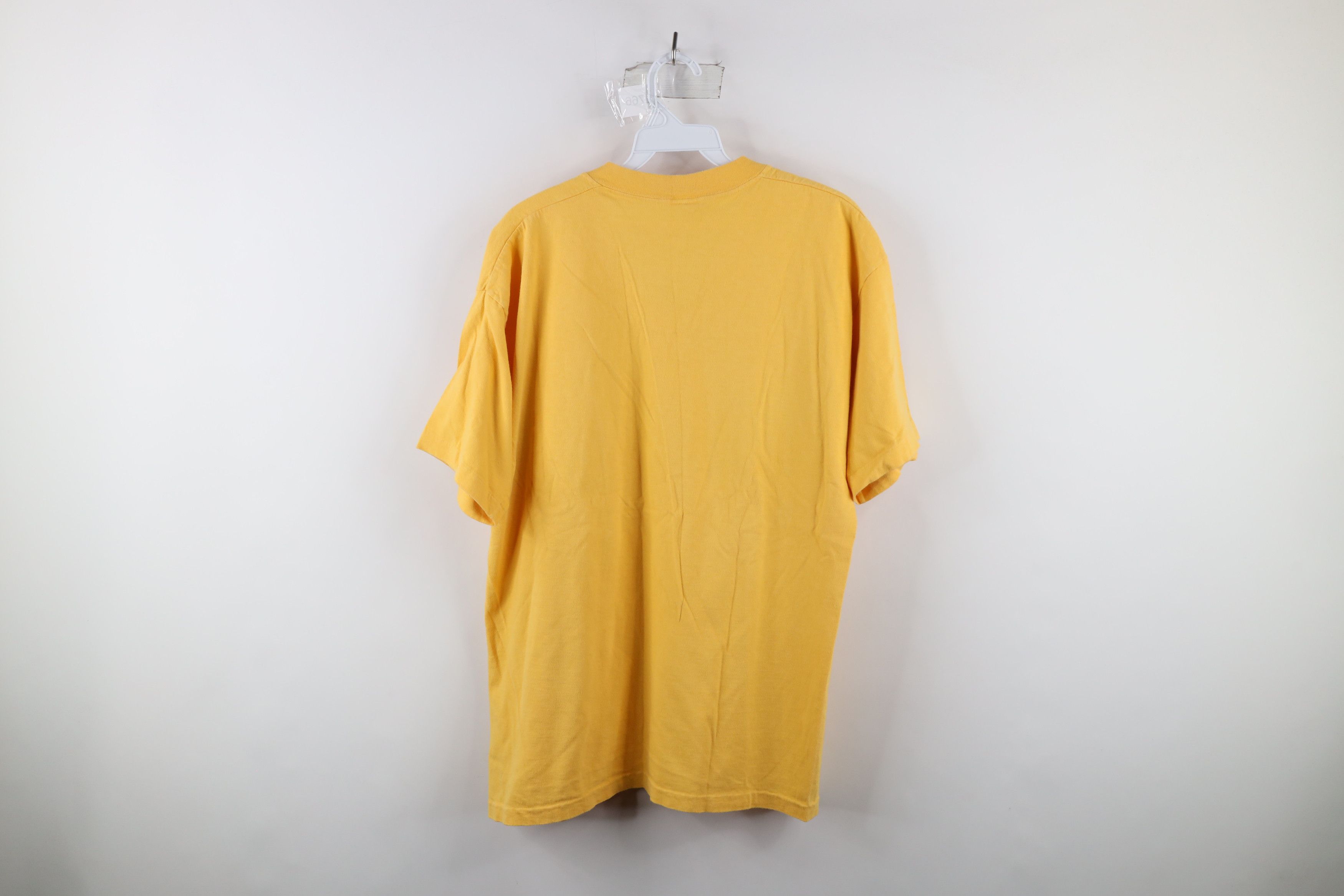 Gap Vintage 90s Gap Blank Short Sleeve V-Neck T-Shirt Yellow USA Size US S / EU 44-46 / 1 - 7 Thumbnail