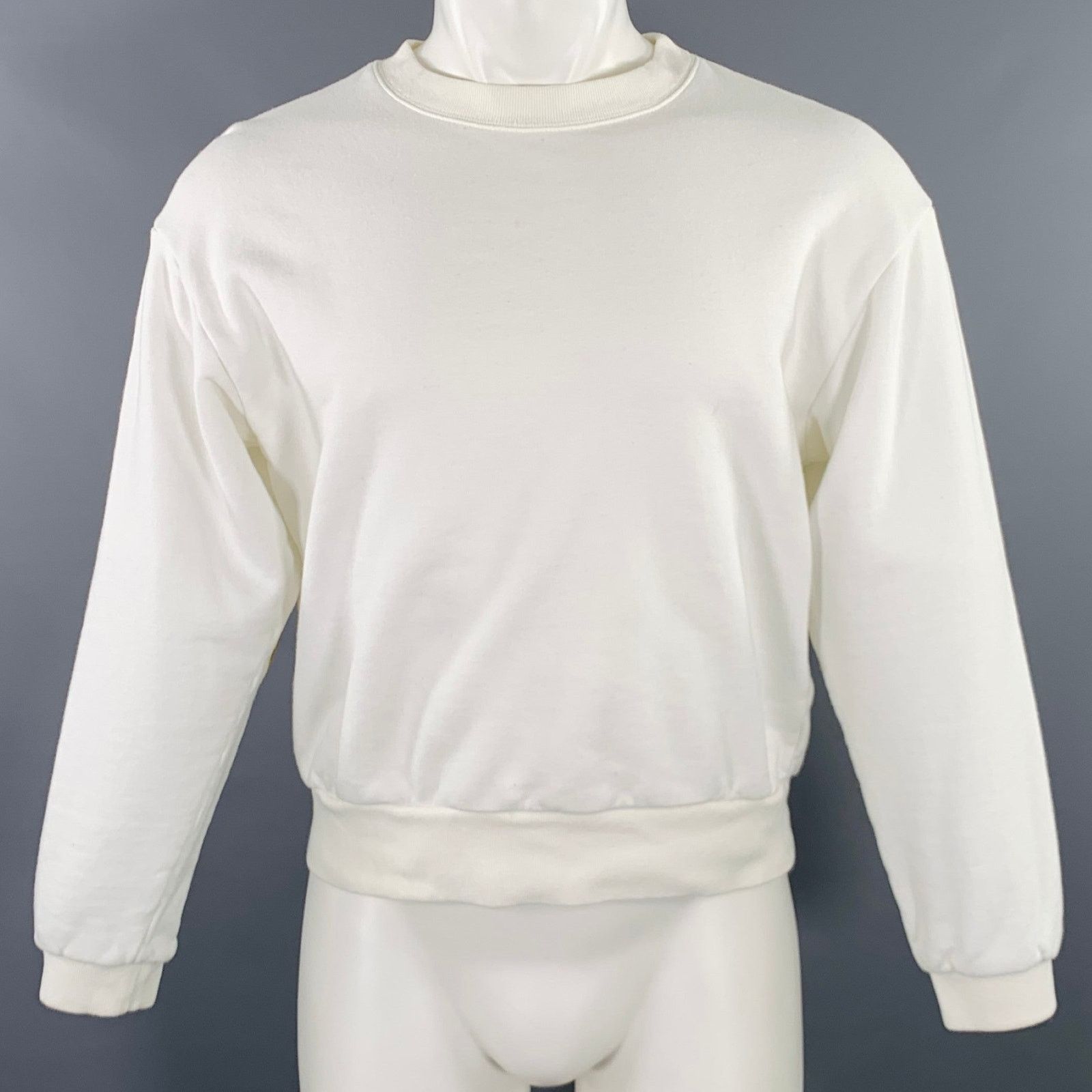 Kapital KAPITAL S White Yellow Cartoon Cotton Crew Neck Sweatshirt Size US S / EU 44-46 / 1 - 1 Thumbnail