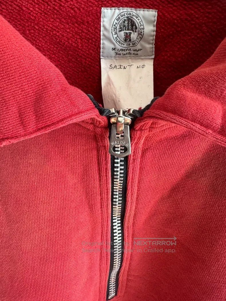 Saint Michael Saint Michael Old Zipper Sweater Made of Red Size US XL / EU 56 / 4 - 5 Thumbnail