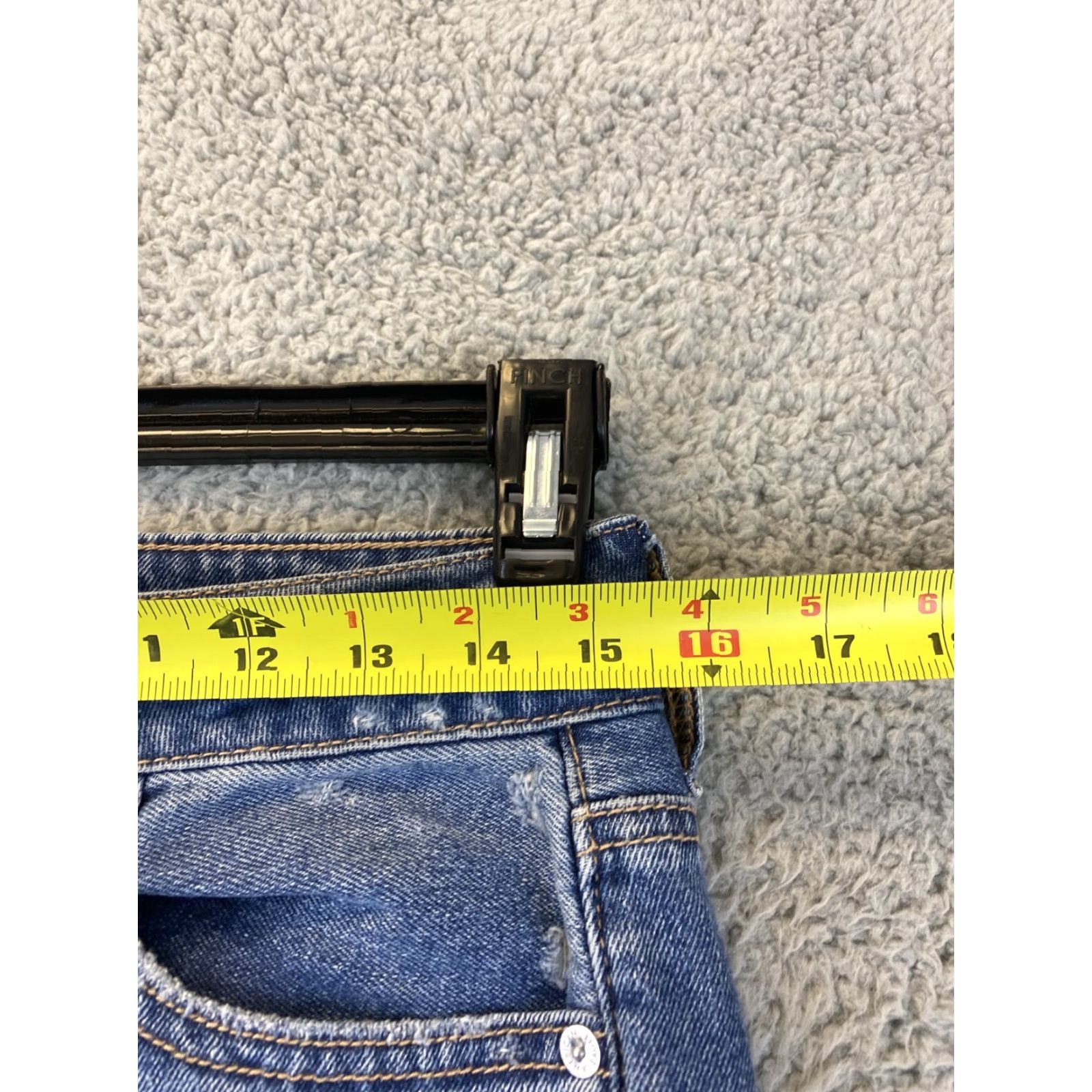 American Eagle Outfitters American Eagle Jeans Women’s Size 2 Long Stretch Distressed Blue Denim Jegging Size 26" / US 2 / IT 38 - 3 Thumbnail