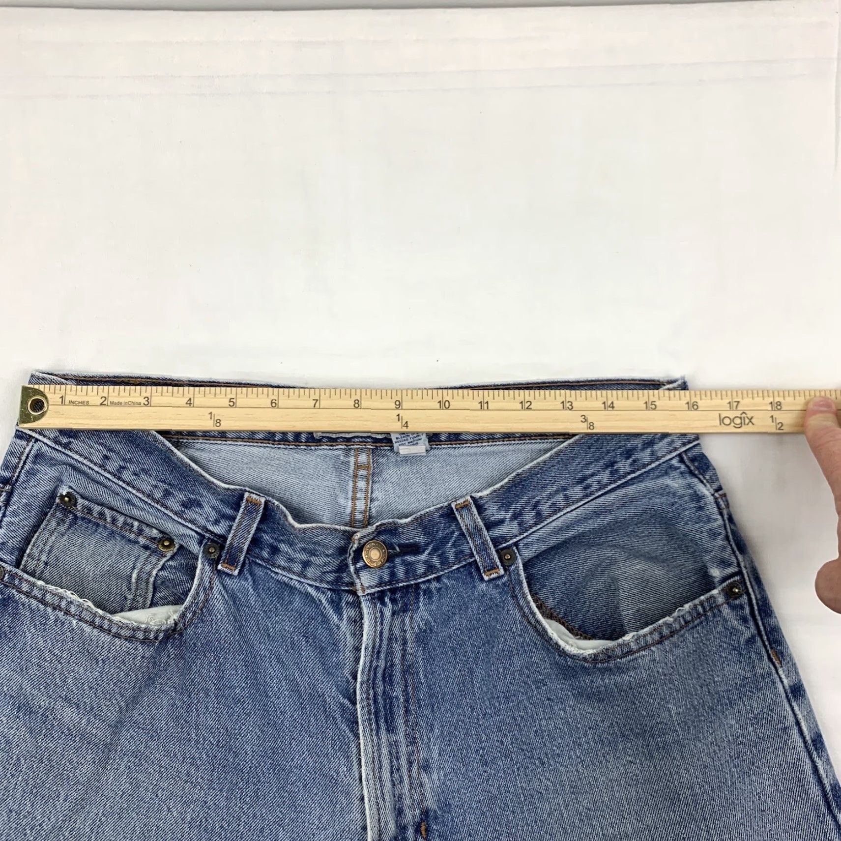 Old Navy VINTAGE Old Navy Jeans Men's 33 Blue Regular Fit Straight Leg Denim Y2K Grunge Size US 33 - 5 Thumbnail