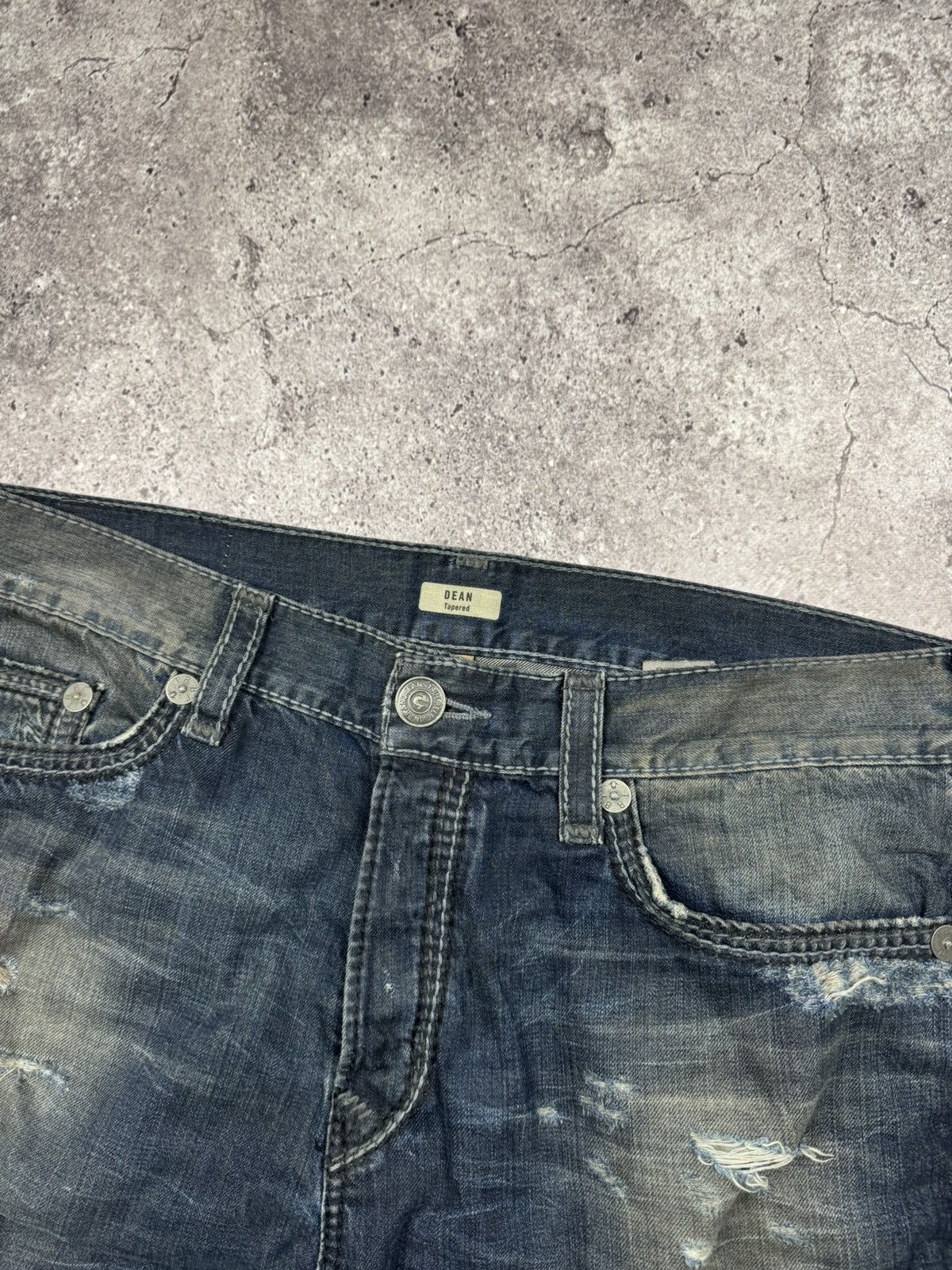 True Religion True Religion Vintage Jeans Flared Wide Baggy Distressed Y2K Size US 31 - 8 Thumbnail