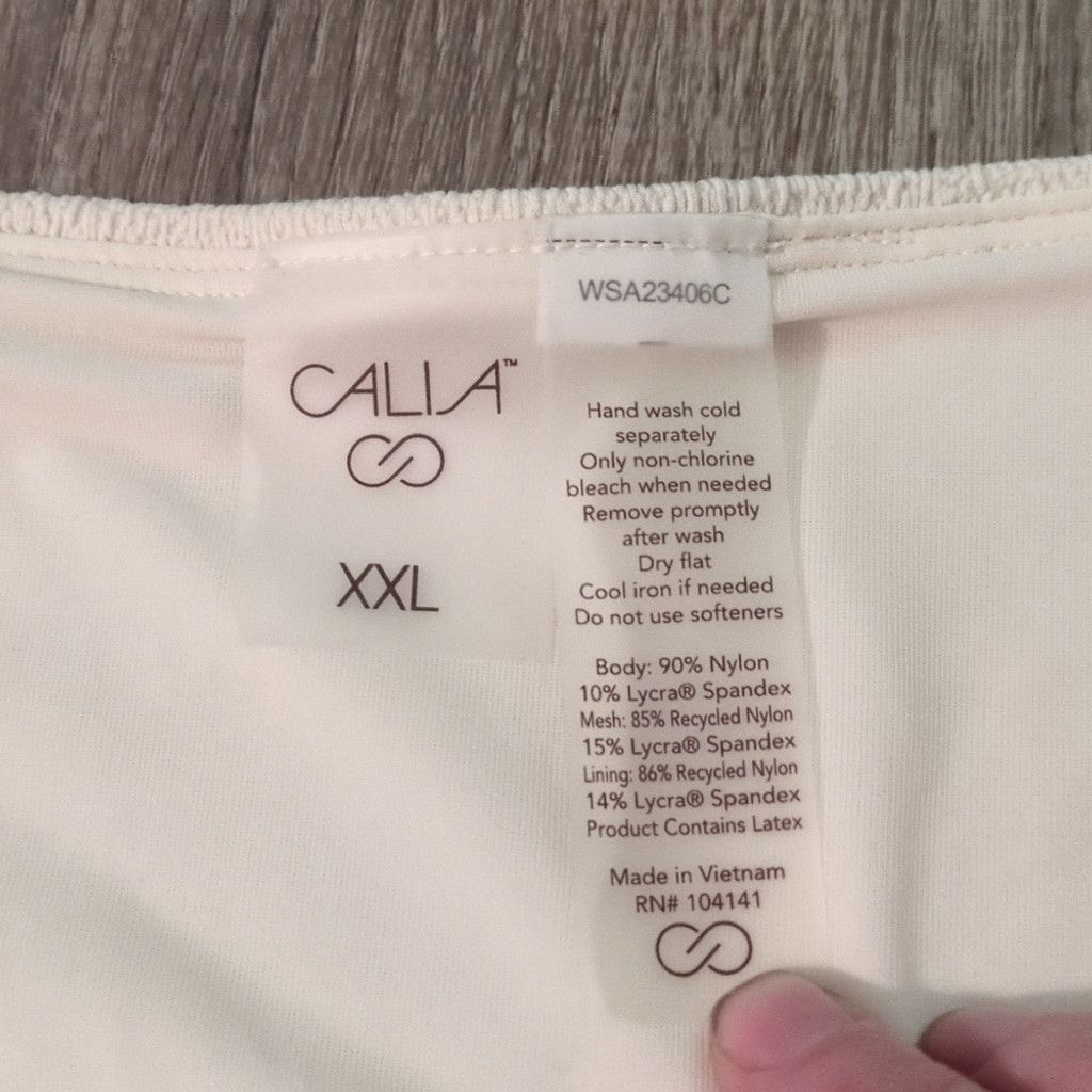 Other Calia Light Cream Texture High Rise Swim Bottoms Size XXL Size ONE SIZE - 4 Thumbnail