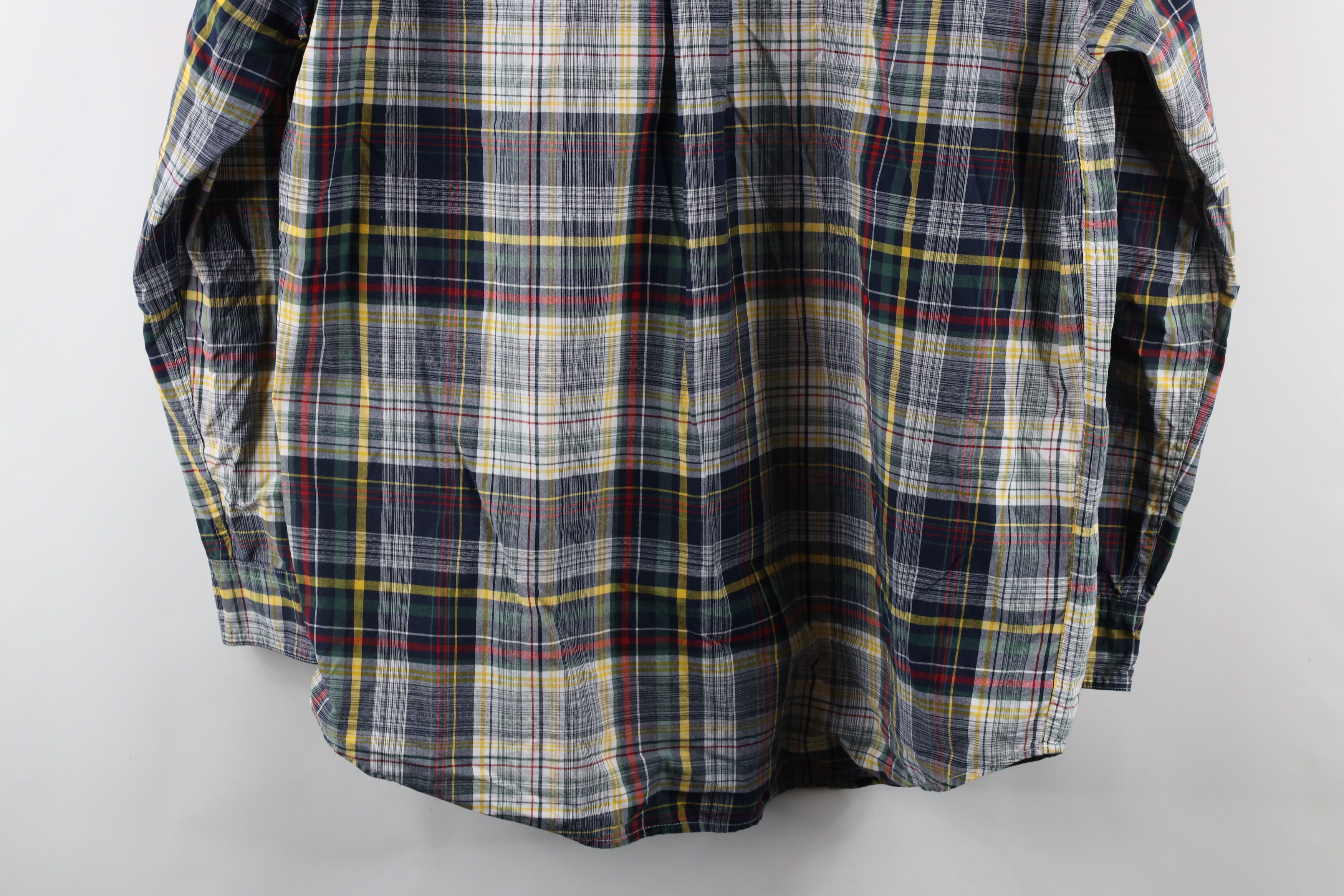 Ralph Lauren × Vintage Vintage 90s Chaps Ralph Lauren Rainbow Plaid Button Shirt Size US L / EU 52-54 / 3 - 10 Thumbnail