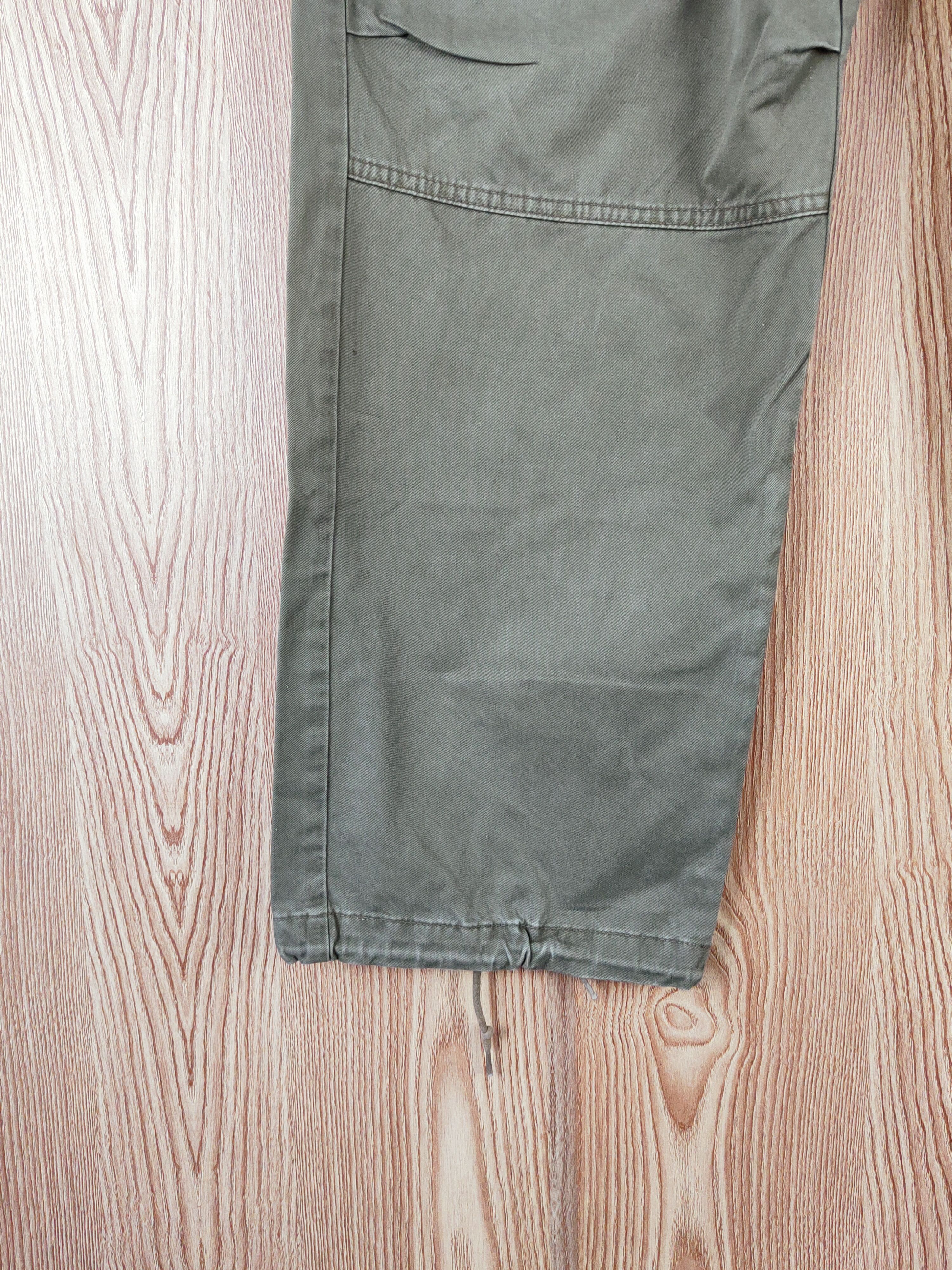Japanese Brand Uniqlo Green Multipocket Tactical Cargo Pants #W213 Size US 35 - 4 Thumbnail