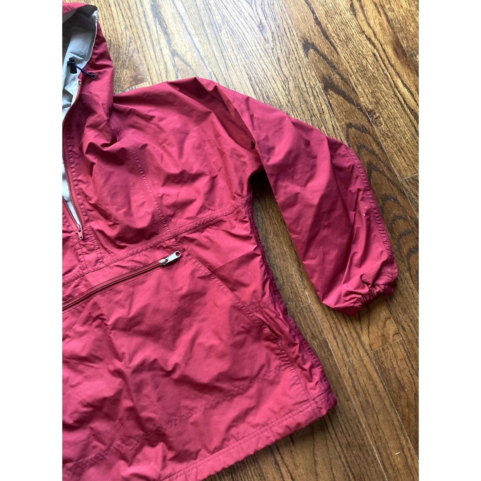 Vintage VINTAGE L.L. Bean Goretex Rain Jacket Womens M Red Rain Coat 80s 90s Windbreaker Anorak Mens Womens Boys Girls) Size M / US 6-8 / IT 42-44 - 3 Thumbnail