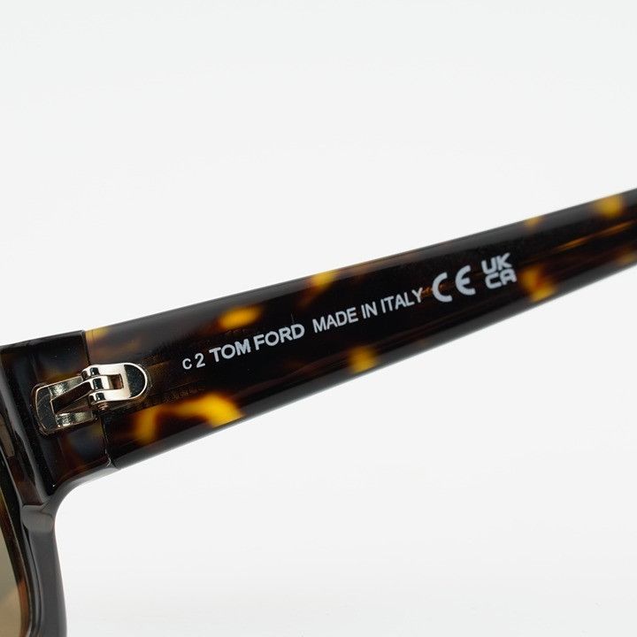 Tom Ford Tom Ford Ezra FT1075 52L Sunglasses Havana Rectangle Frame Size ONE SIZE - 7 Thumbnail