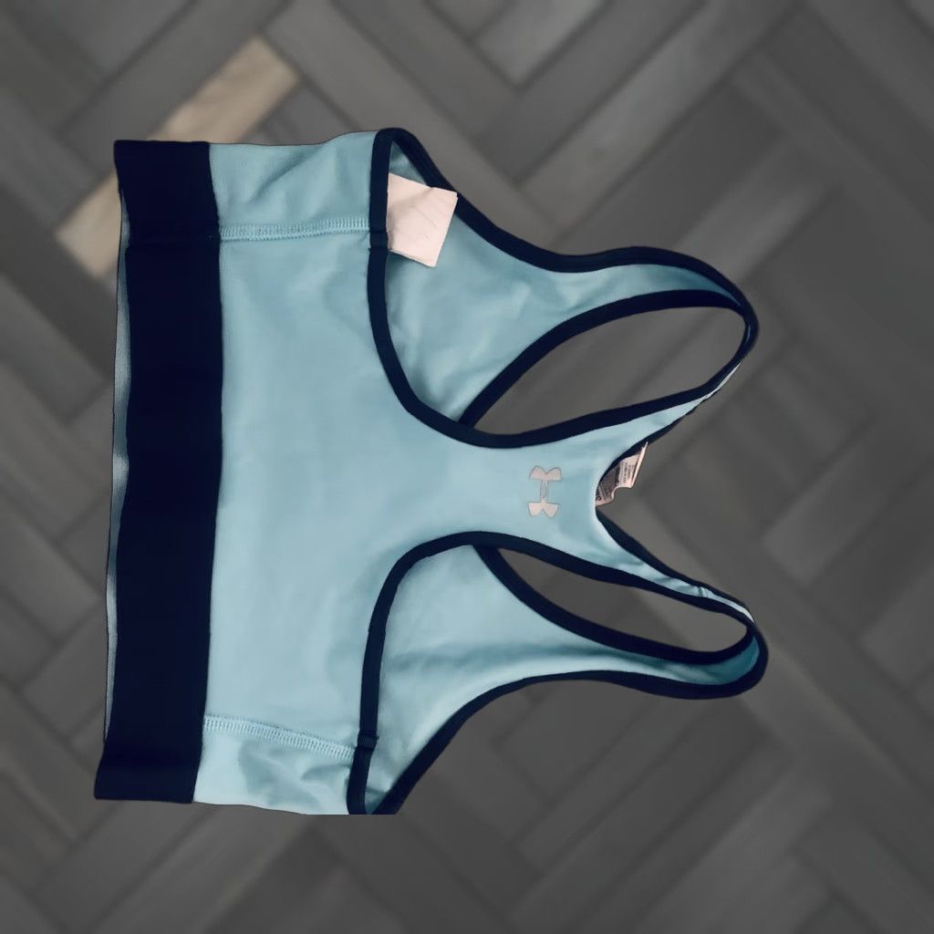 Under Armour Under Armour Sports Bra Shirt Women S Blue Heat Gear Sm/p SS Size ONE SIZE - 1 Thumbnail